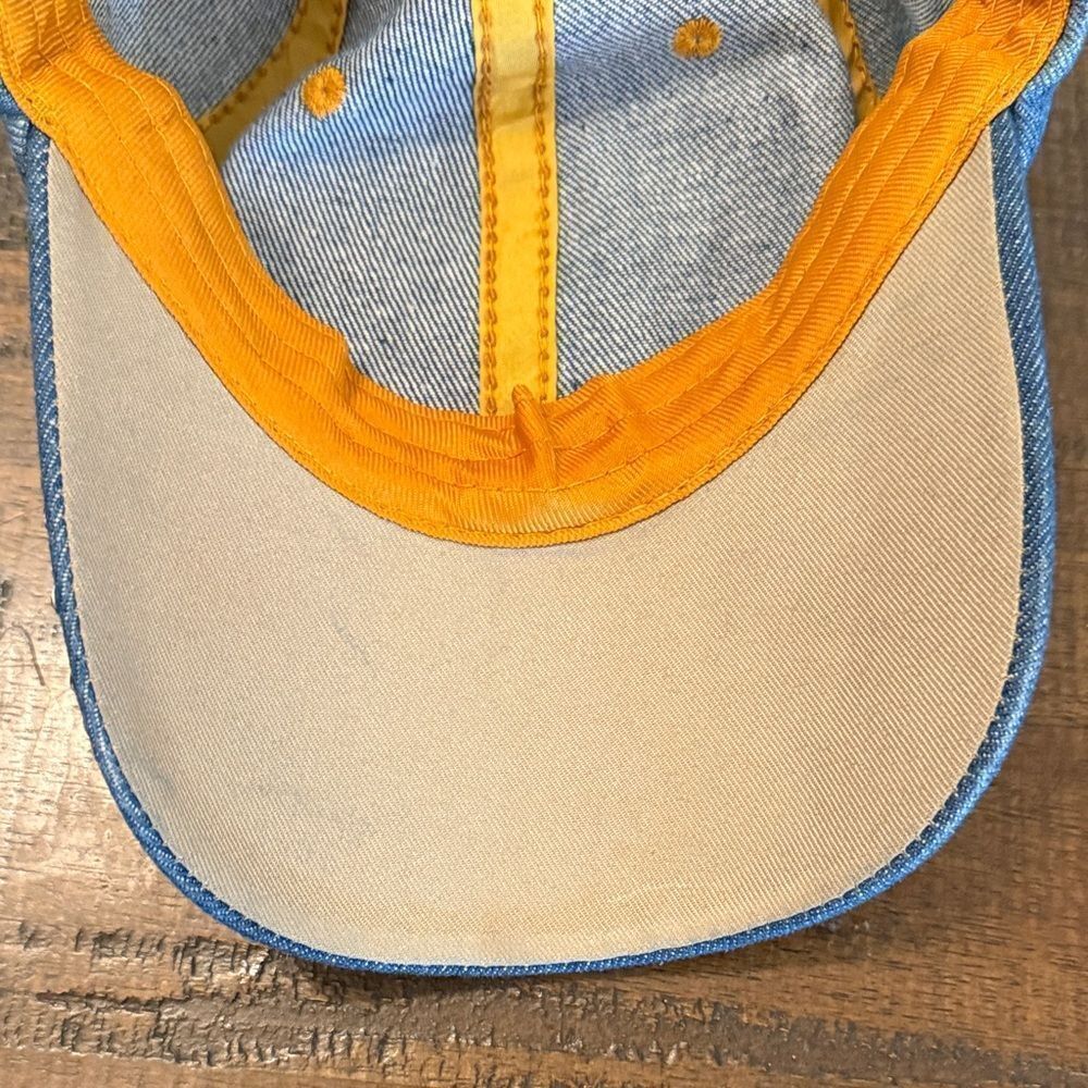 Denim Cap with American Flag Rhinestones - Picture 6 of 7